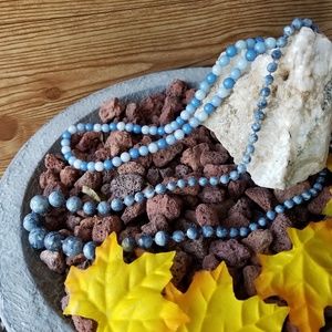 Blue Bead Necklace Bundle